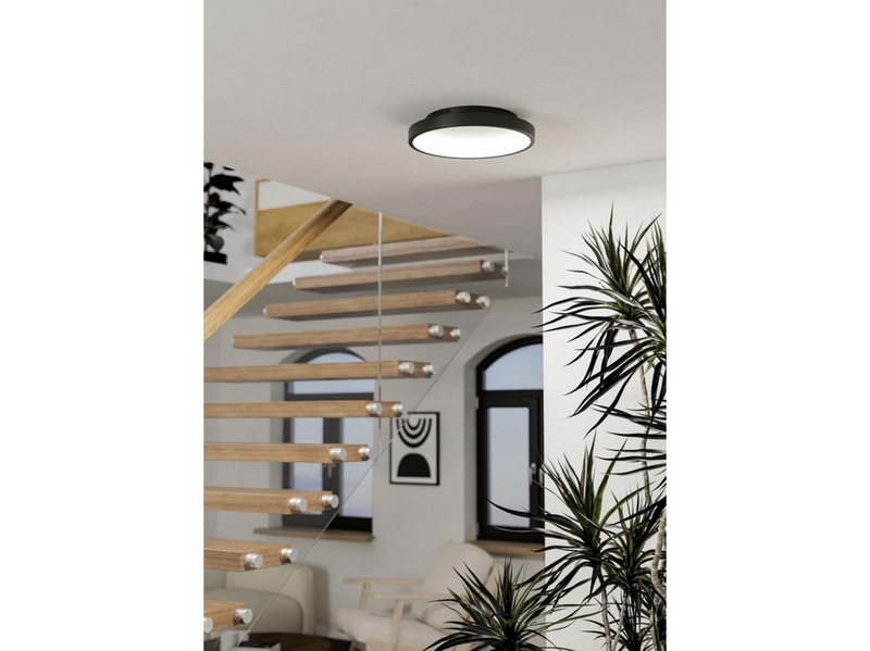 EGLO LORETELLO-Z MATTER ceiling lamp Ø350 RGB/CCT 19.6W 2430lm black