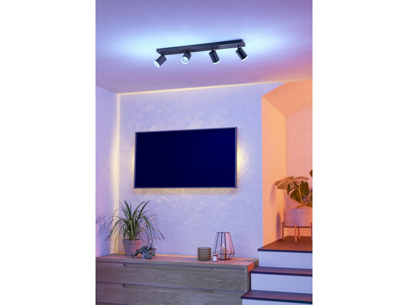 EGLO MELITELLO-Z MATTER spot rail L680 RGB/CCT 4X550lm black