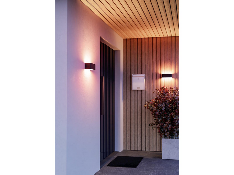 EGLO SANIA-Z MATTER outdoor wall lamp L200 RGB/CCT 1250lm IP55 black