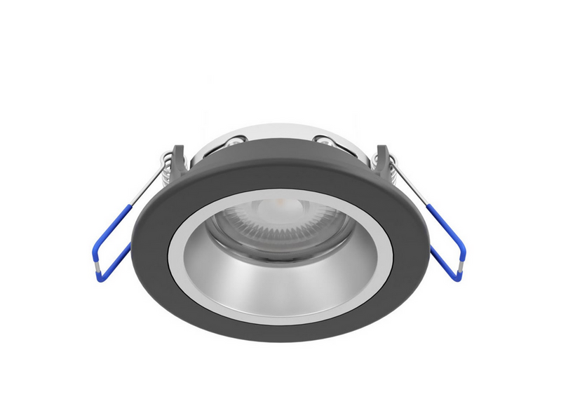 EGLO YEBRA-Z MATTER recessed spot Ø87 RGB/CCT 490lm black/silver