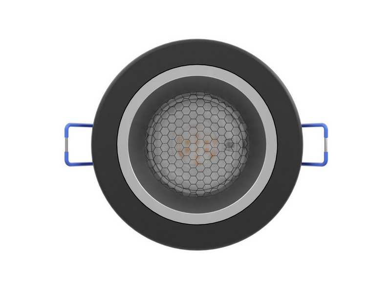 EGLO YEBRA-Z MATTER recessed spot Ø87 RGB/CCT 490lm black/silver