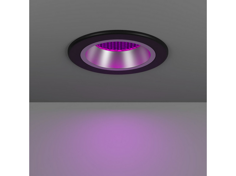 EGLO YEBRA-Z MATTER recessed spot Ø87 RGB/CCT 490lm black/silver