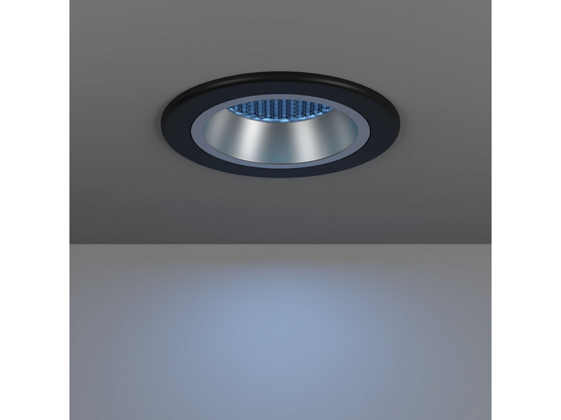 EGLO YEBRA-Z MATTER recessed spot Ø87 RGB/CCT 490lm black/silver