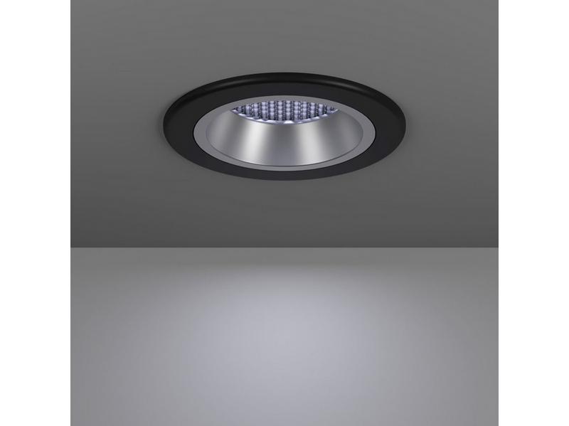 EGLO YEBRA-Z MATTER recessed spot Ø87 RGB/CCT 490lm black/silver
