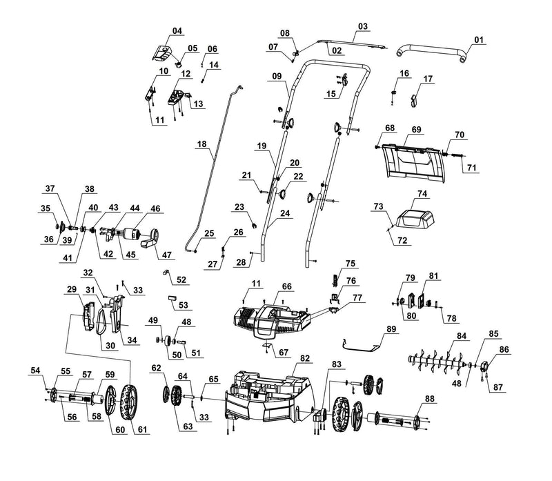 Einhell Akku-Vertikutierer-Lüfter GC-SC 36/31 Li-Solo (3420660)