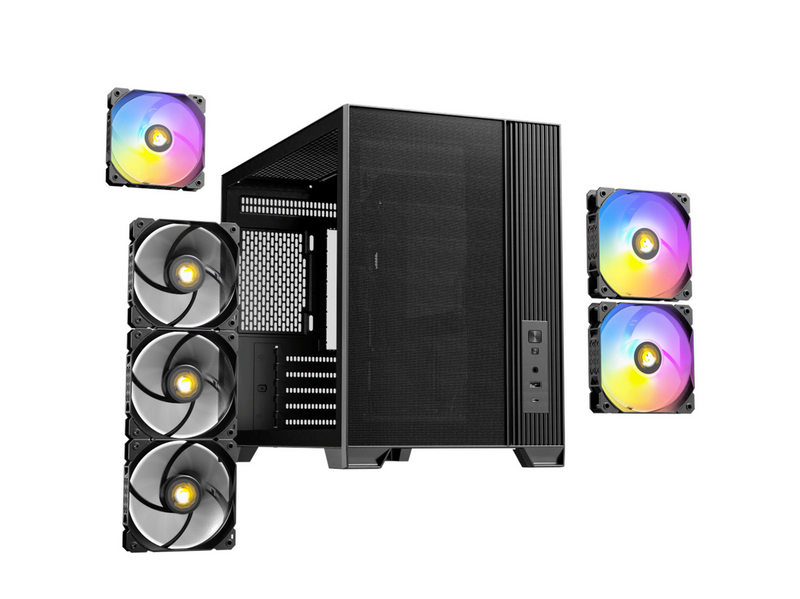 Antec FLUX M - Gehäuse - Minitower - Schwarz