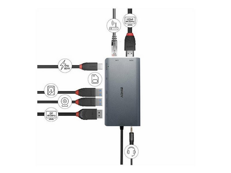Lindy DST-Mini XT USB-C Docking Station