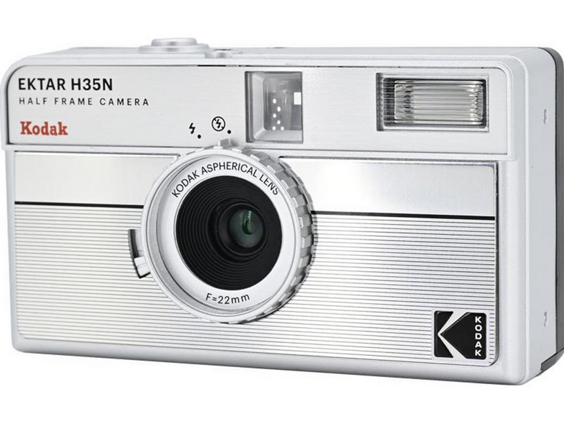 KODAK EKTAR H35N Camera Striped Silver