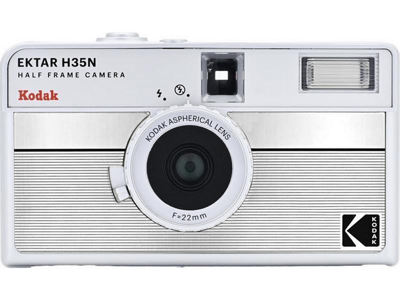 KODAK EKTAR H35N Camera Striped Silver