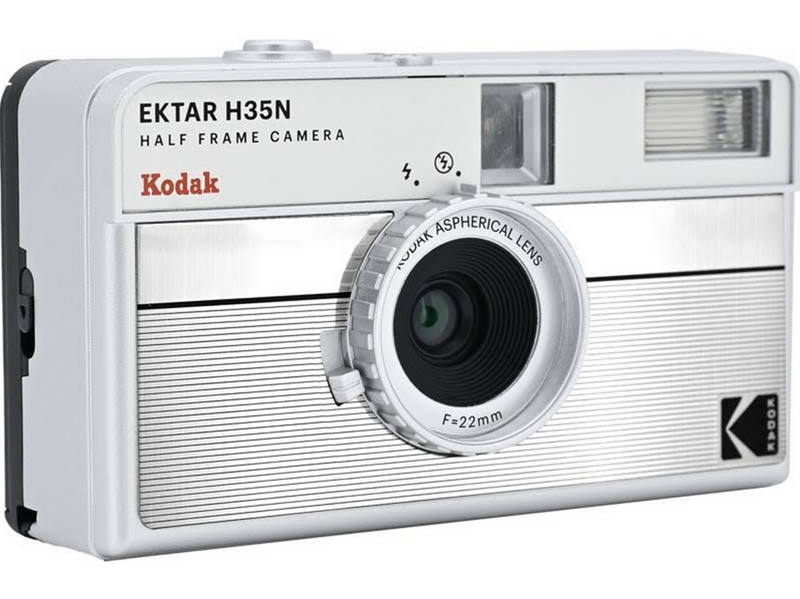 KODAK EKTAR H35N Camera Striped Silver