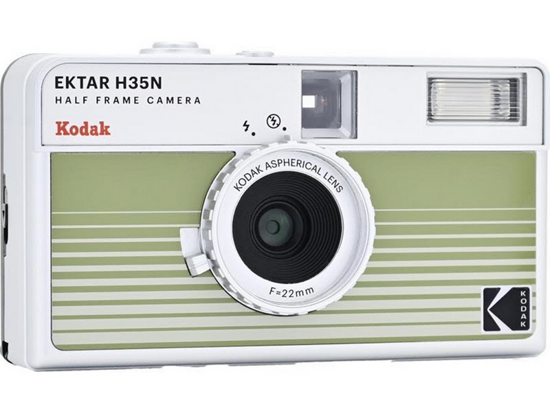 KODAK EKTAR H35N Camera Striped Green