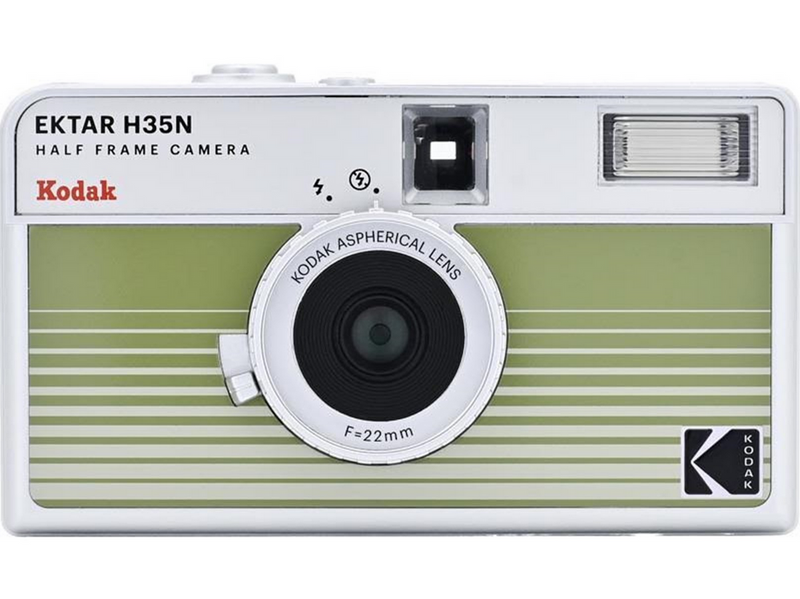 KODAK EKTAR H35N Camera Striped Green