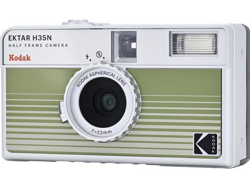KODAK EKTAR H35N Camera Striped Green