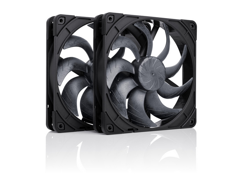 Noctua NF-A14x25 G2 PWM Sx2-PP chromax.black - Gehäuselüfter - 140mm - Schwarz