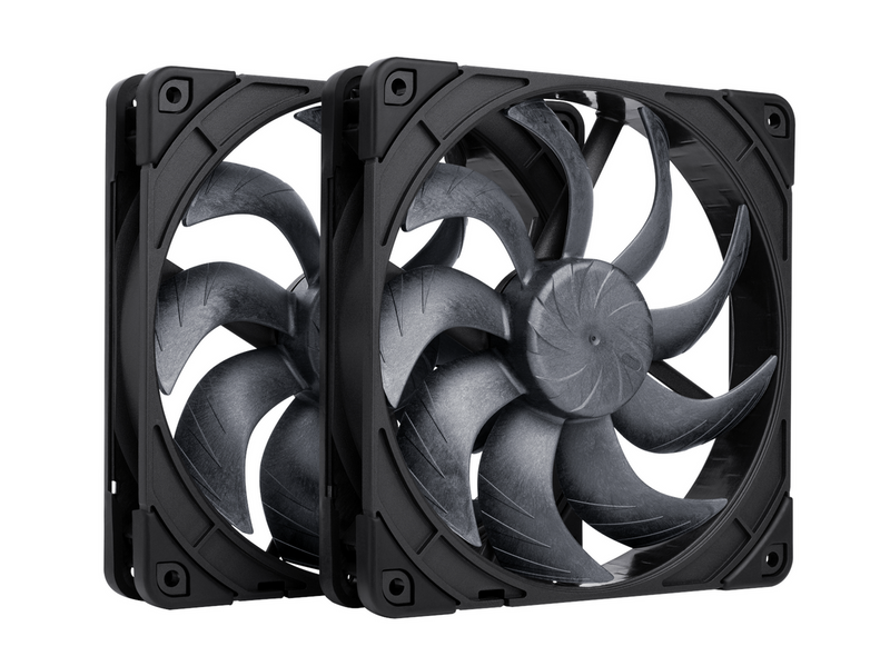 Noctua NF-A14x25 G2 PWM Sx2-PP chromax.black - Gehäuselüfter - 140mm - Schwarz