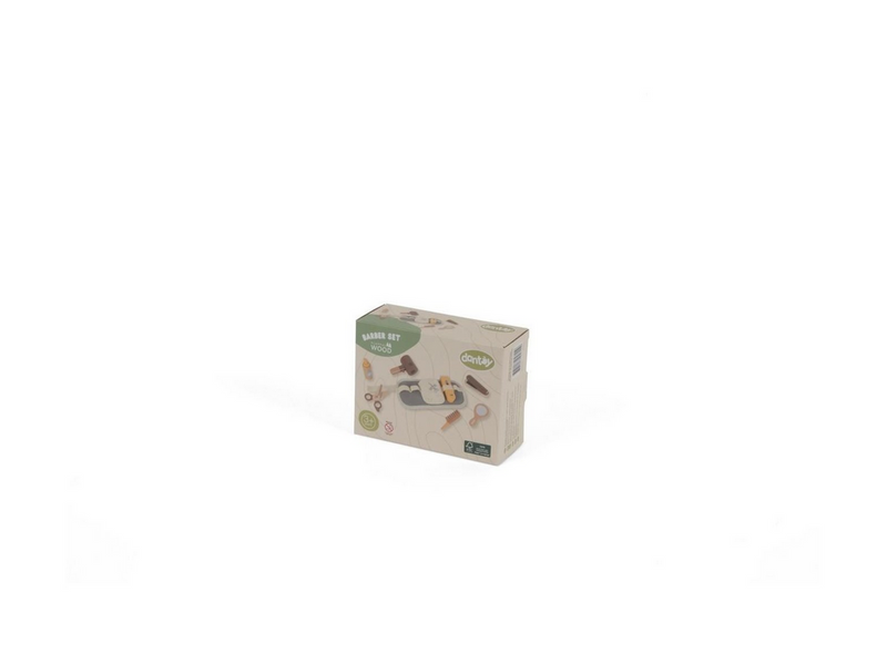 Dantoy Barber set wood in giftbox 8 pcs