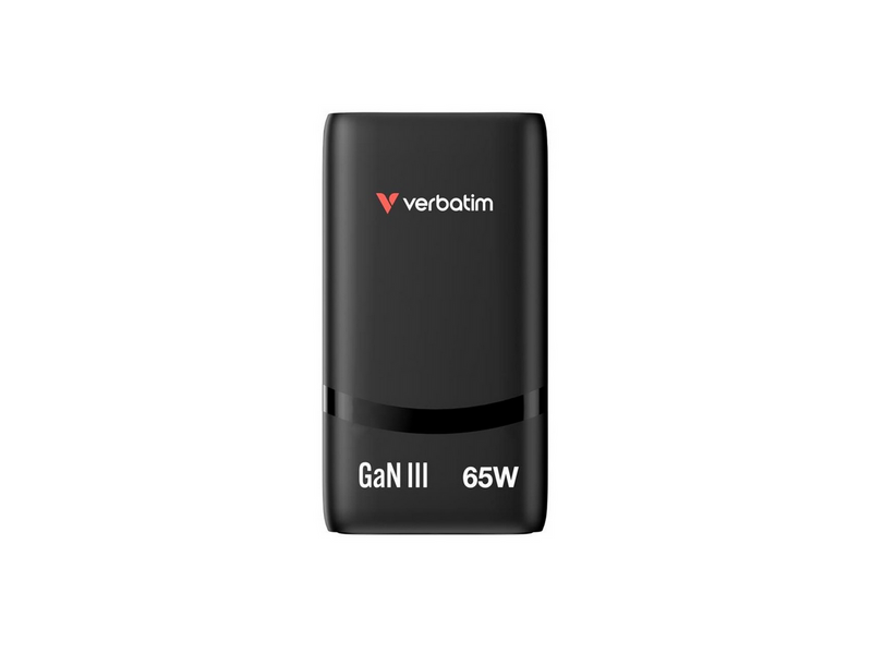 Verbatim Fold 'n' Go GaN Charger 65W EU plug Black