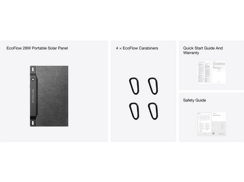 EcoFlow 28W Portable Solar Panel