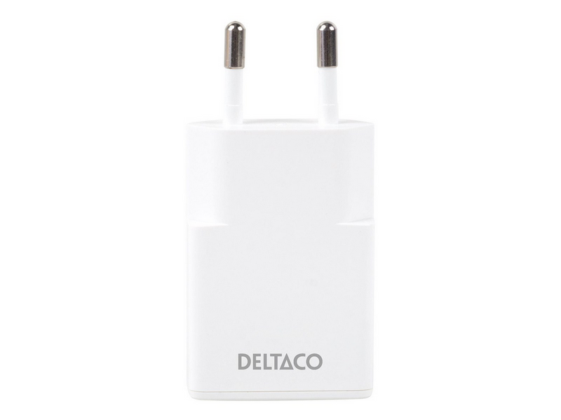 Deltaco Slim USB-C Wall Charger 30 W | 1x USB-C | PPS | Samsung SFC | White