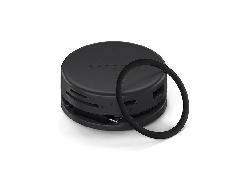 Satechi OntheGo 7-in-1 Multiport Adapter - Space Black