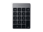 Satechi Slim Wireless Keypad - Compact Bluetooth Keyboard with Long-Lasting Battery and Aluminum Finish - Numpad - Grau