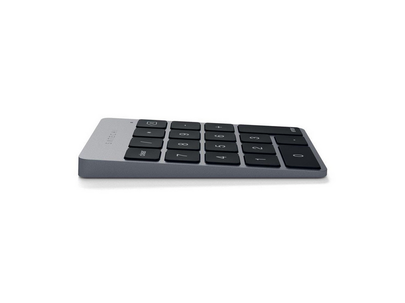 Satechi Slim Wireless Keypad - Compact Bluetooth Keyboard with Long-Lasting Battery and Aluminum Finish - Numpad - Grau