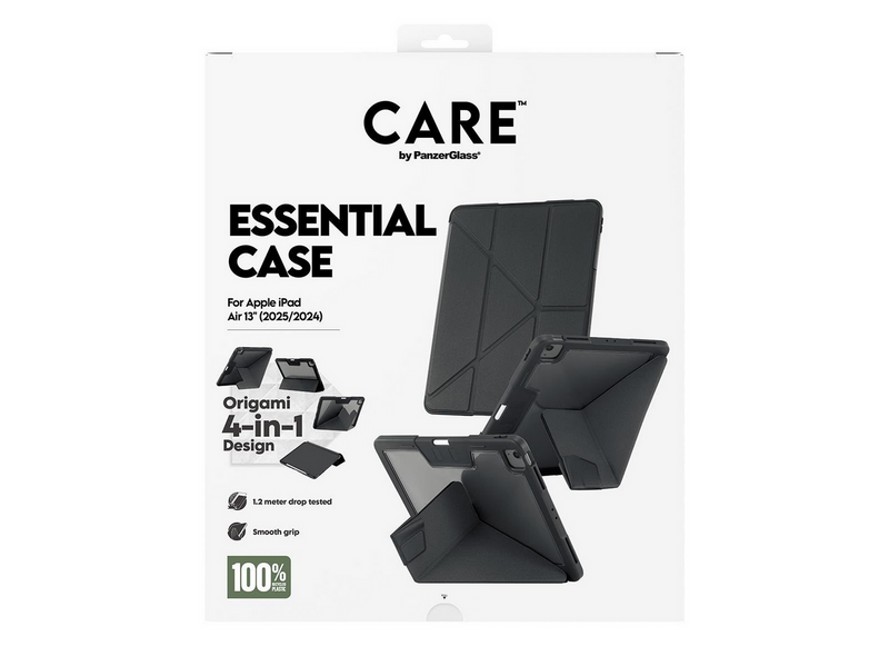 CARE by PanzerGlass Essential Case Black iPad Air 13" (2024-2026)