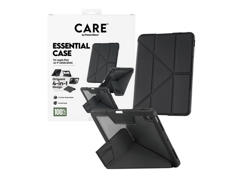 CARE by PanzerGlass Essential Case Black iPad Air 11" (2024-2026)