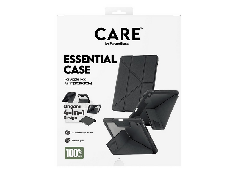 CARE by PanzerGlass Essential Case Black iPad Air 11" (2024-2026)
