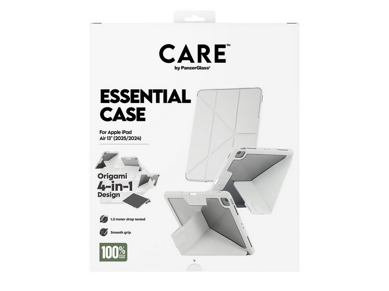 CARE by PanzerGlass Essential Case Light Grey iPad Air 13" (2024-2026)