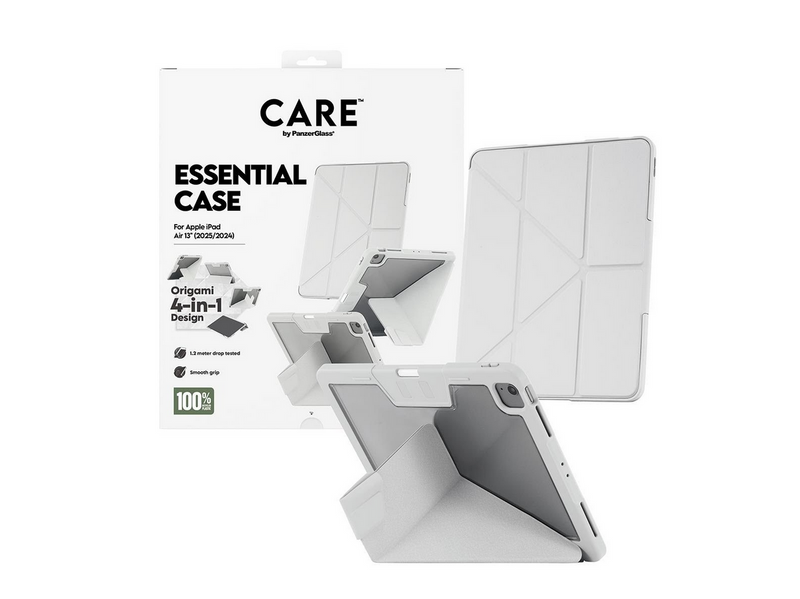CARE by PanzerGlass Essential Case Light Grey iPad Air 13" (2024-2026)