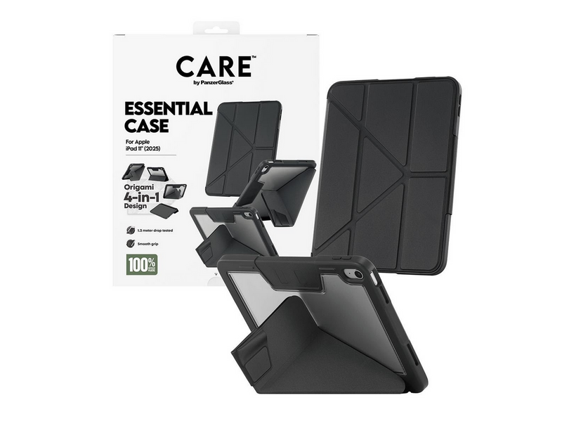 CARE by PanzerGlass Essential Case Black iPad 11" (2025-2026)