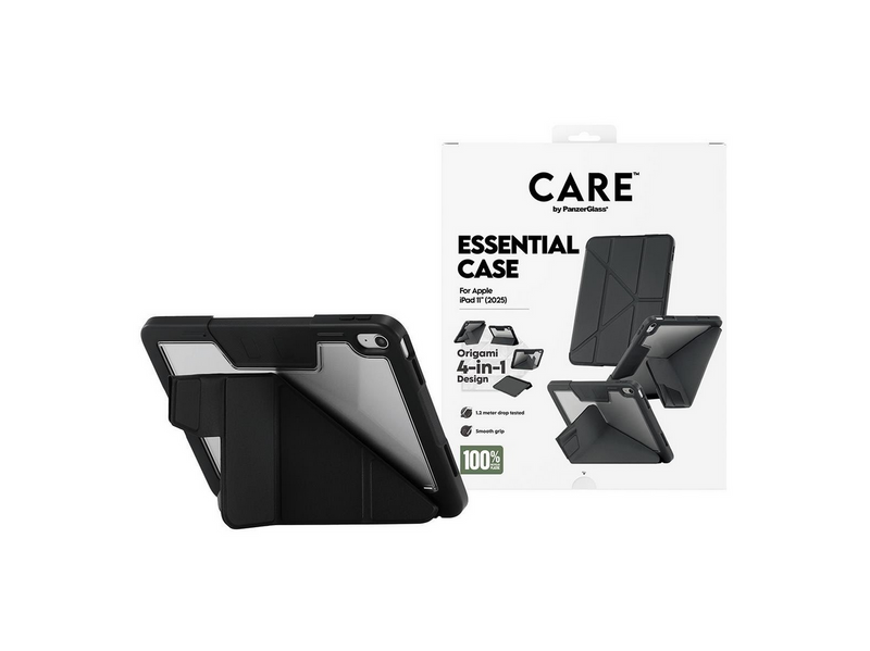CARE by PanzerGlass Essential Case Black iPad 11" (2025-2026)