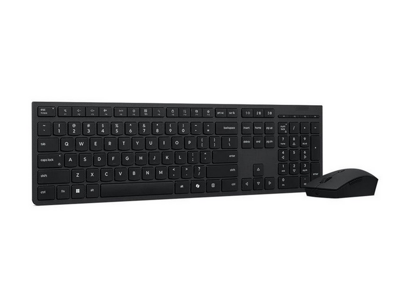 Lenovo Professional - keyboard and mouse set full size - QWERTY - Danish - grey Input Device - Tastatur & Maus Set - Dänisch - Grau