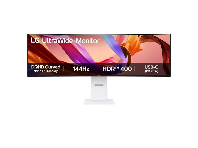 49" LG UltraWide 49U950A-W - 5120x1440 - 144Hz - Nano IPS - 90W USB-C - KVM switch