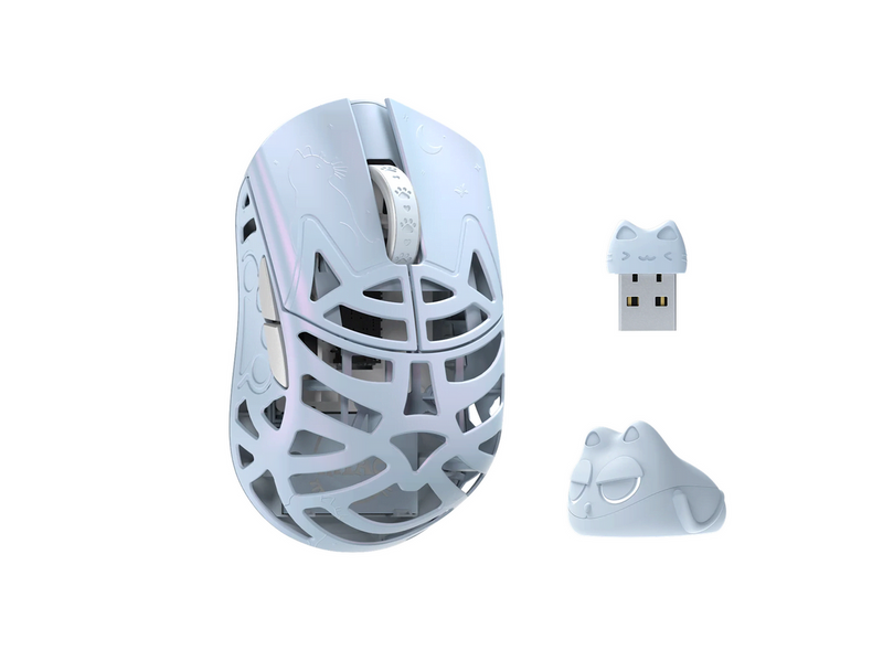 WLMouse Beast Miao (Omron) / Wireless 8K / Magnesium - Gaming Maus (Blau)