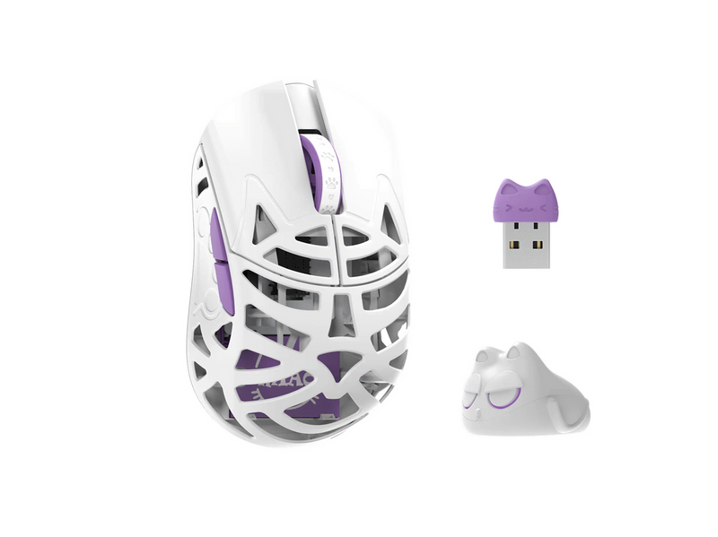 WLMouse Beast Miao (Omron) / Wireless 8K / Magnesium - Gaming Maus (Weiß)