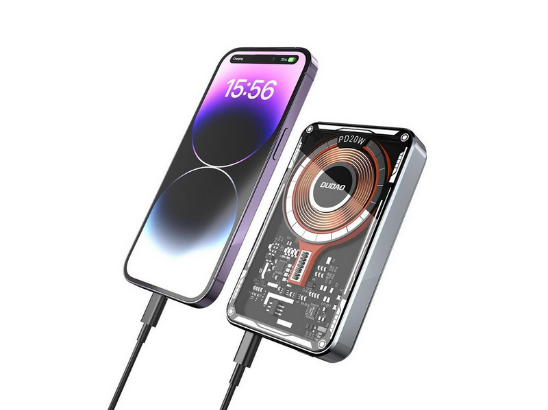 Dudao TGK1 power bank with MagSafe wireless charger 20W 10000mAh black (TGK1-black) - 10000 mAh