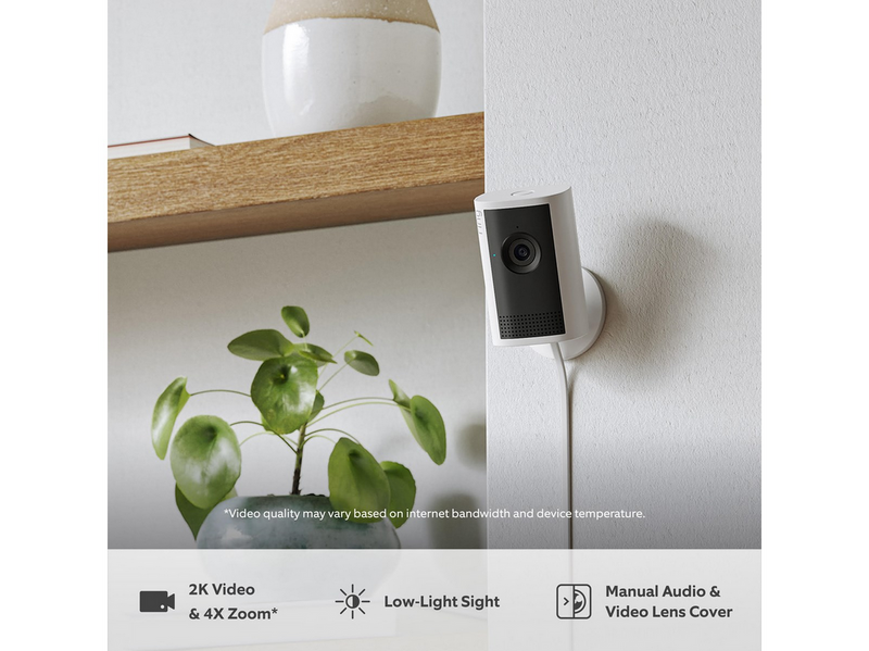 Ring Indoor Camera Plus - Retinal 2K - White
