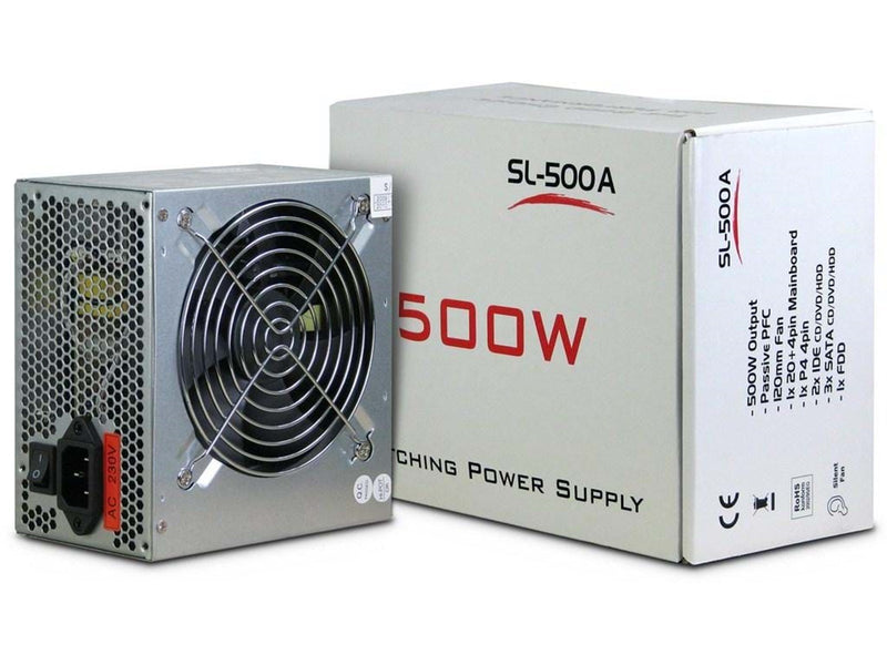 Inter-Tech SL-500A Netzteile - 500 Watt - 120 mm - ATX - 80 Plus