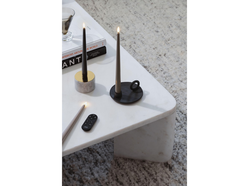 Moods & More LED taper candle - Slim - Sand - 23x300 mm - 2 pcs