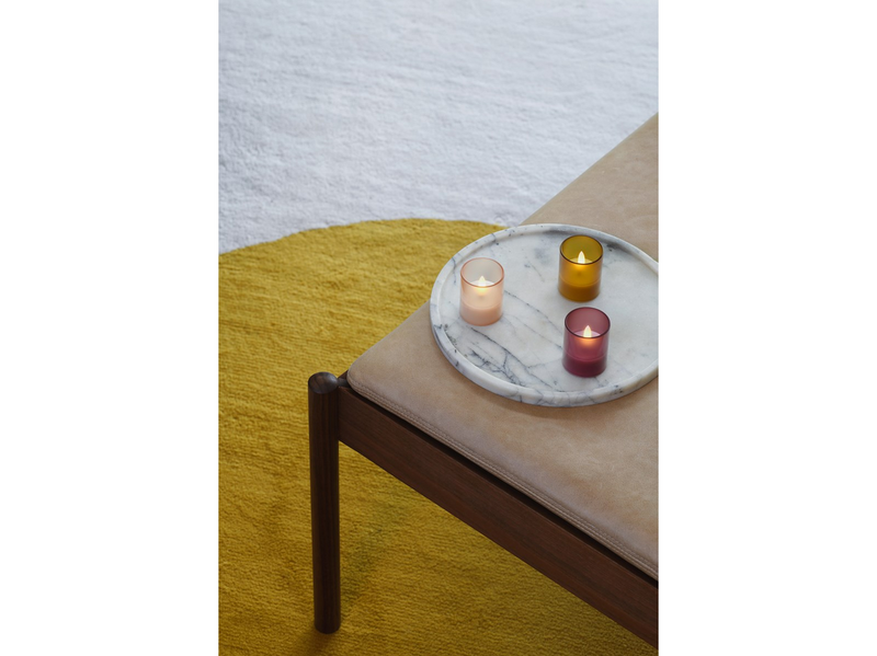 Moods & More LED glass candle - Hurricane - Champagne - 47x57 mm - 2 pcs