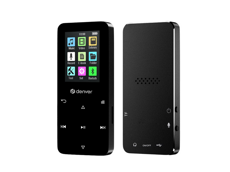 DENVER MP-1830B BLACK - MP4 media player with built-in bluetooth and rechargeable battery - MP3 Spieler 4 GB