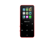 DENVER MP-1830R RED - MP4 media player with built-in bluetooth and rechargeable battery - MP3 Spieler 4 GB