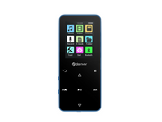 DENVER MP-1830BU BLUE - MP4 media player with built-in bluetooth and rechargeable battery - MP3 Spieler 4 GB