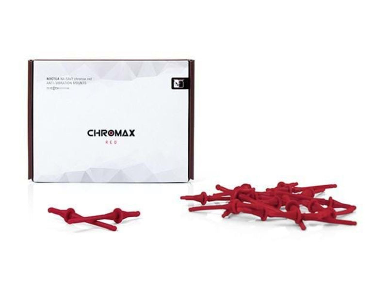 Noctua NA-SAV2 Anti-Vibration Mounts - Red - Schallabsorbierende Schrauben - Rot