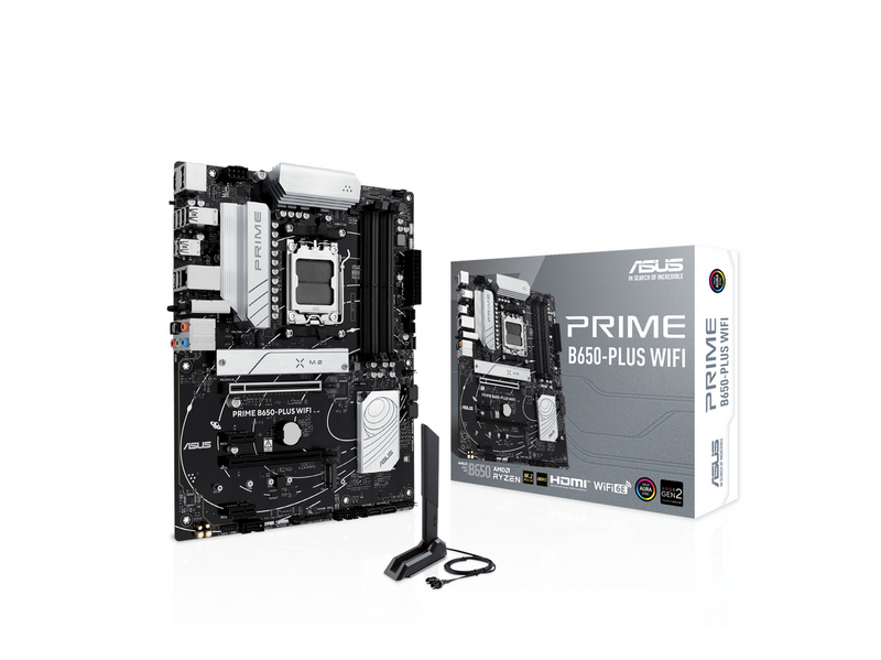 ASUS PRIME B650-PLUS WIFI Mainboard - AMD B650 - AMD AM5 - DDR5 RAM - ATX