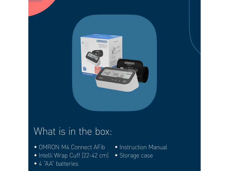 Omron Blutdruckmessgerät M4 Connect AFib