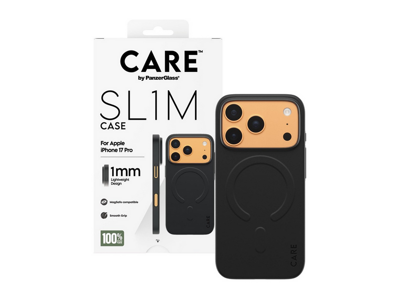 CARE by PanzerGlass SL1M Case Black w. MagSafe iPhone 17 Pro