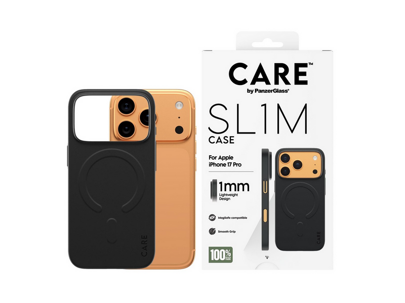 CARE by PanzerGlass SL1M Case Black w. MagSafe iPhone 17 Pro